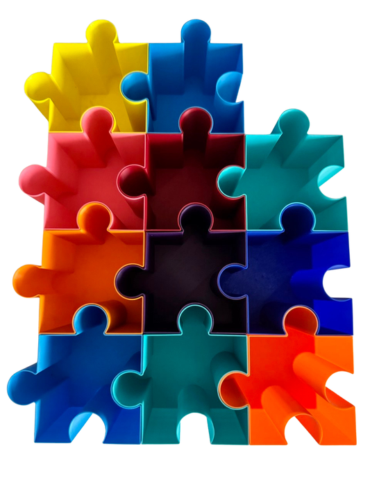 Puzzle or board game box support
