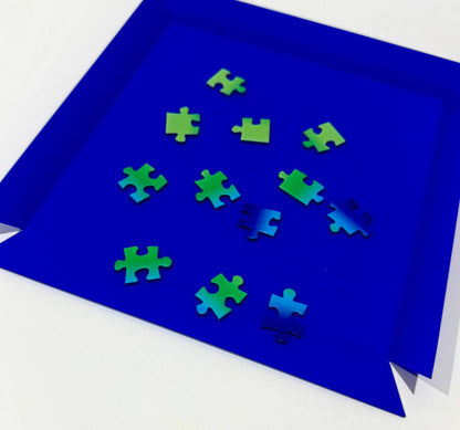 Puzzle or board game box support