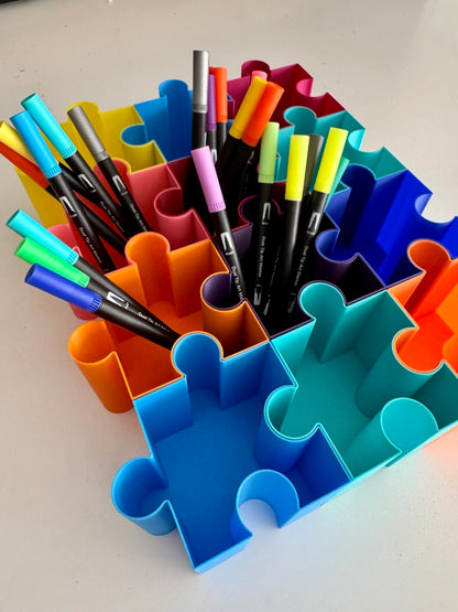 Puzzle or board game box support